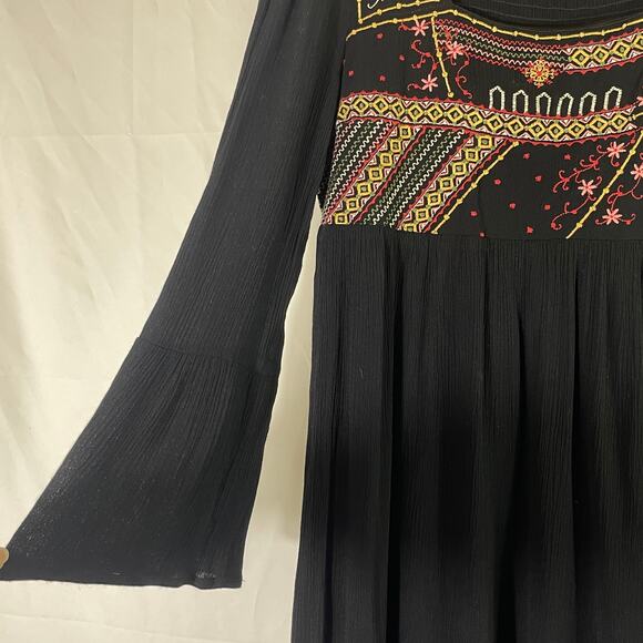 Savanna Jane Renaissance Aline Flare Dress - Women Size L - Black - Picture 3 of 5